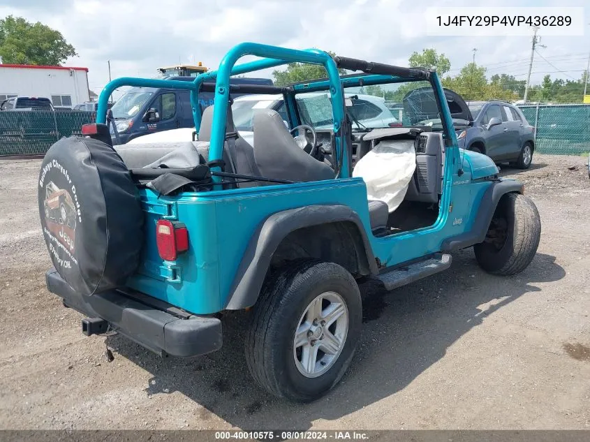 1J4FY29P4VP436289 1997 Jeep Wrangler Se