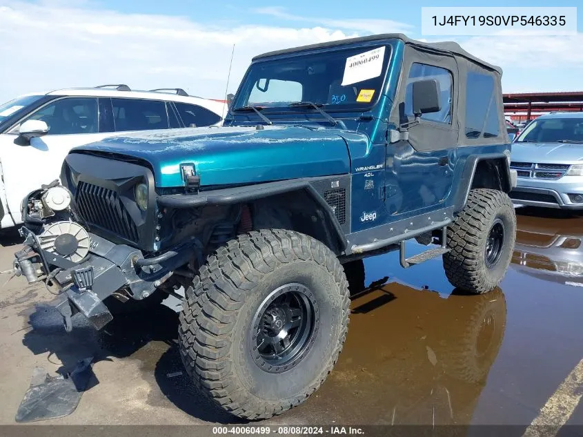 1997 Jeep Wrangler Sport VIN: 1J4FY19S0VP546335 Lot: 40060499