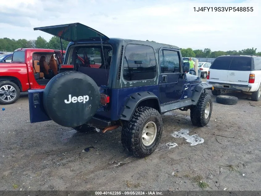 1997 Jeep Wrangler Sport VIN: 1J4FY19S3VP548855 Lot: 40162285