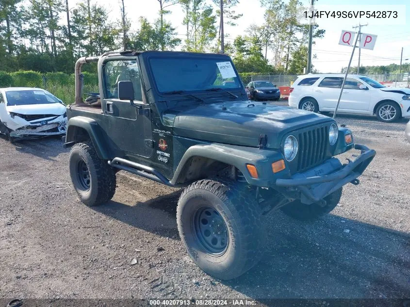 1997 Jeep Wrangler Sahara VIN: 1J4FY49S6VP542873 Lot: 40207913