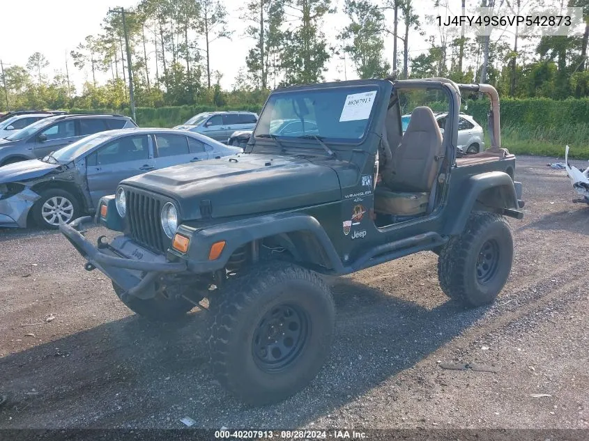 1997 Jeep Wrangler Sahara VIN: 1J4FY49S6VP542873 Lot: 40207913