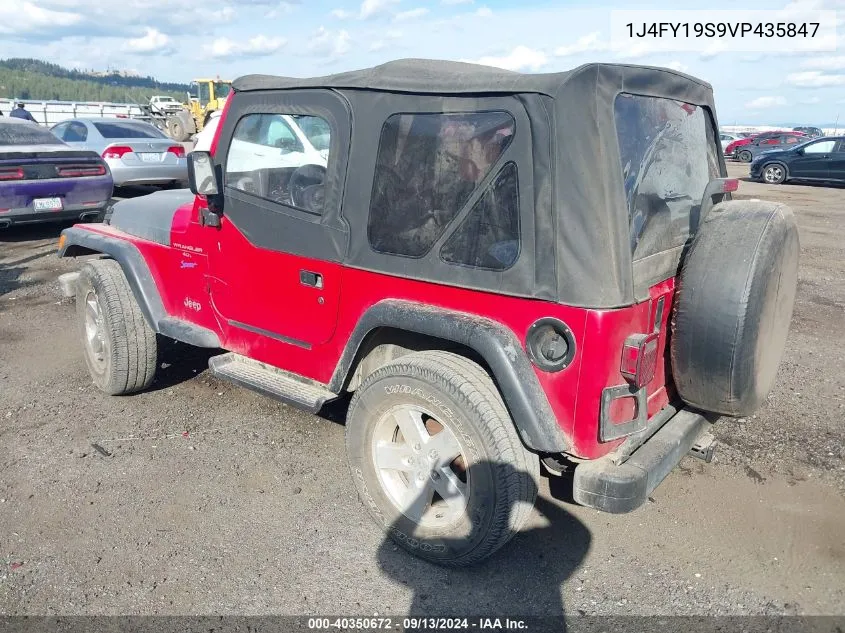 1997 Jeep Wrangler Sport VIN: 1J4FY19S9VP435847 Lot: 40350672