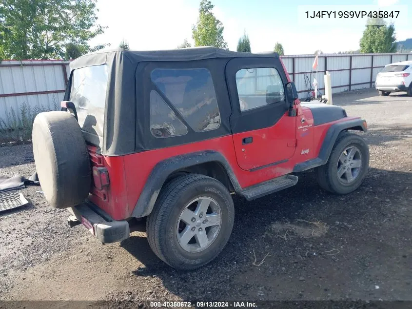 1997 Jeep Wrangler Sport VIN: 1J4FY19S9VP435847 Lot: 40350672