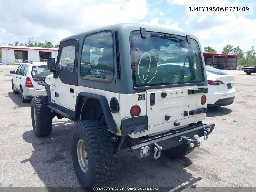 1J4FY19S0WP721409 1998 Jeep Wrangler Sport