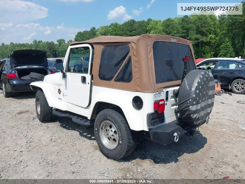 1J4FY49S5WP724775 1998 Jeep Wrangler Sahara