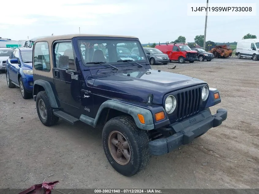 1J4FY19S9WP733008 1998 Jeep Wrangler Sport