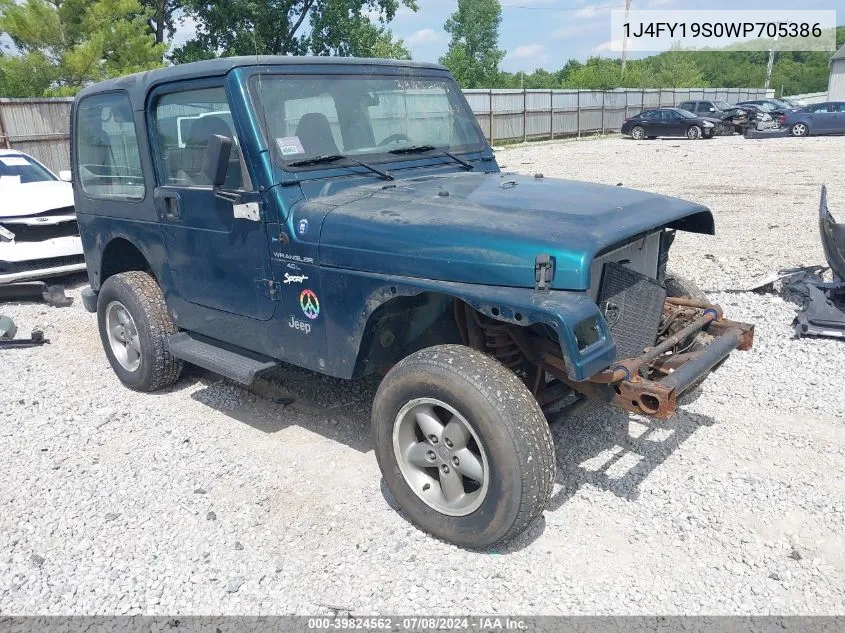 1J4FY19S0WP705386 1998 Jeep Wrangler Sport