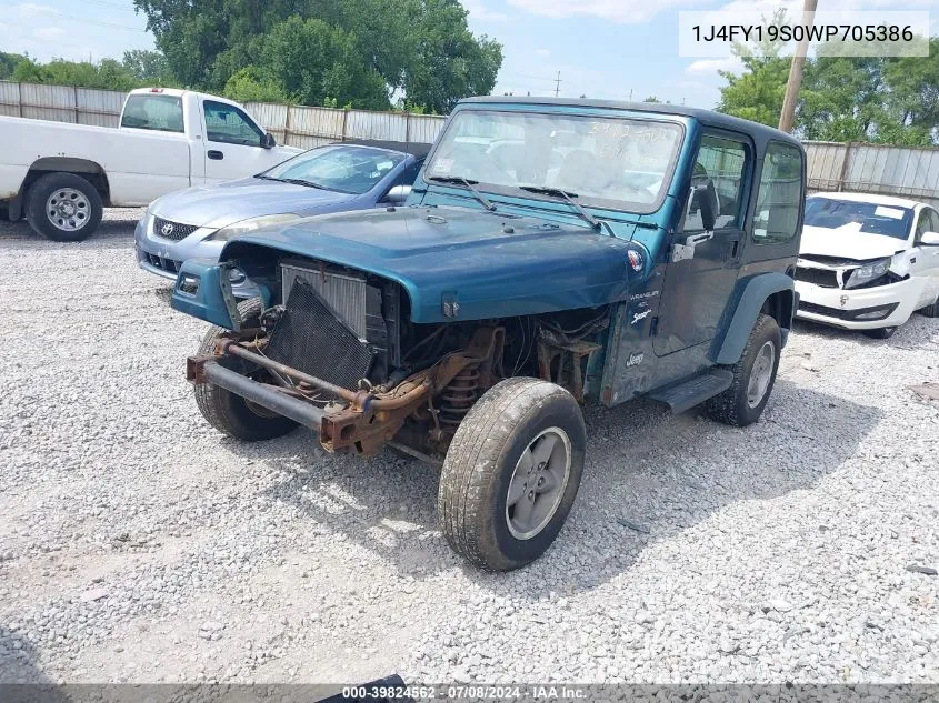 1J4FY19S0WP705386 1998 Jeep Wrangler Sport