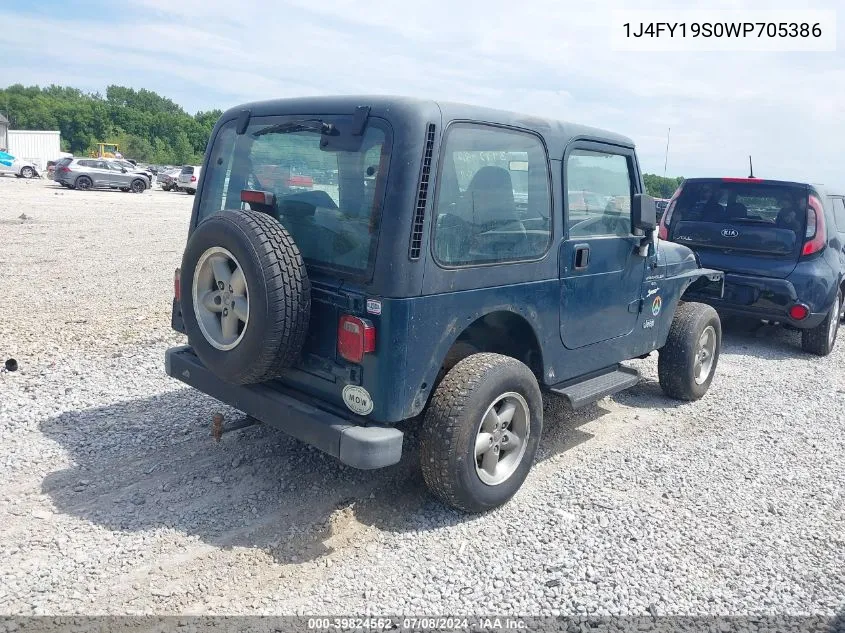 1J4FY19S0WP705386 1998 Jeep Wrangler Sport