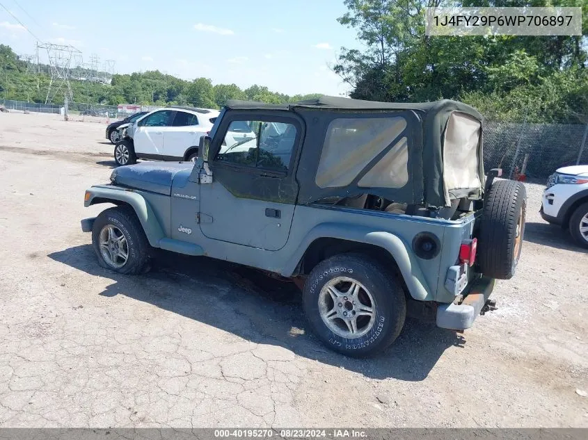 1J4FY29P6WP706897 1998 Jeep Wrangler Se