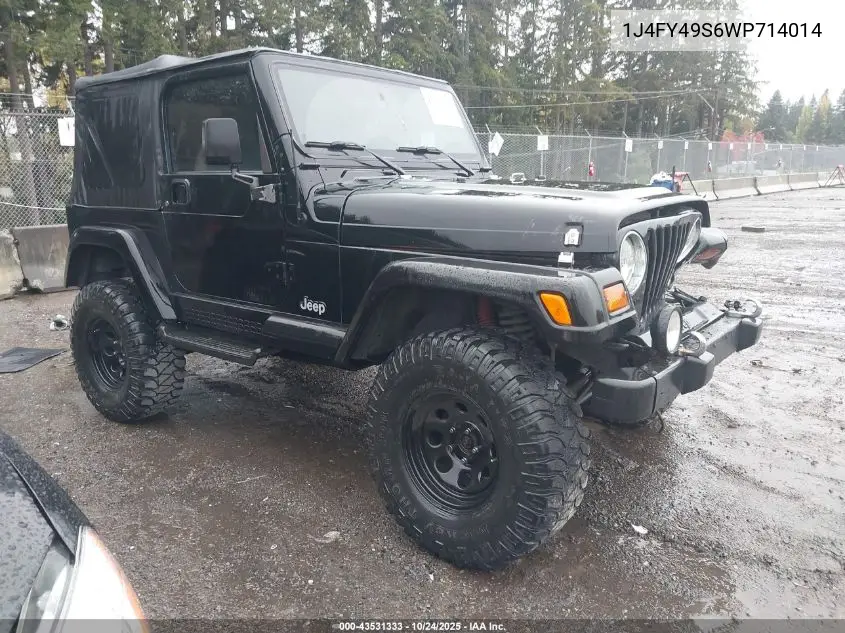 1J4FY49S6WP714014 1998 Jeep Wrangler Sahara
