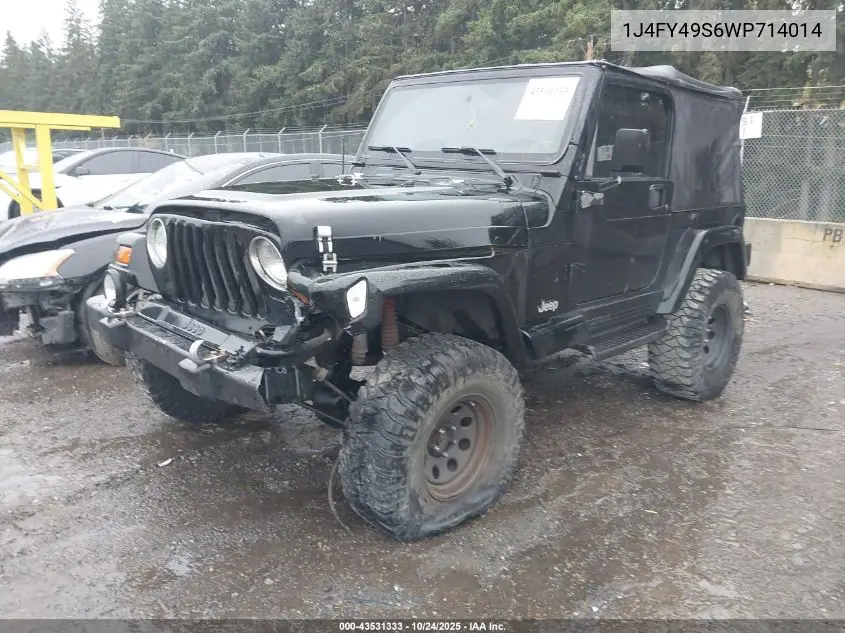 1J4FY49S6WP714014 1998 Jeep Wrangler Sahara