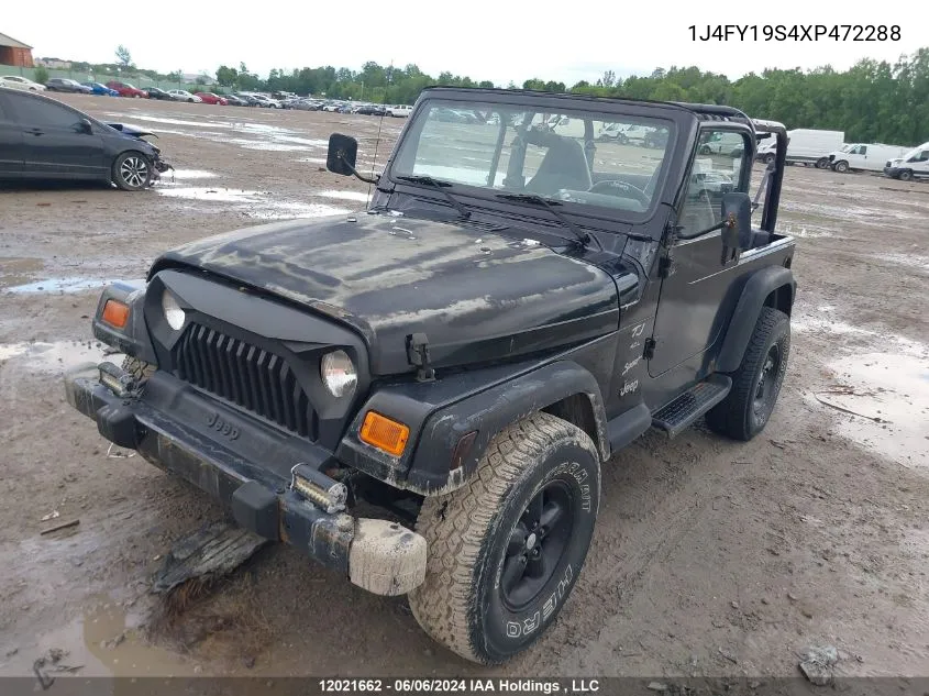 1J4FY19S4XP472288 1999 Jeep Wrangler / Tj Sport