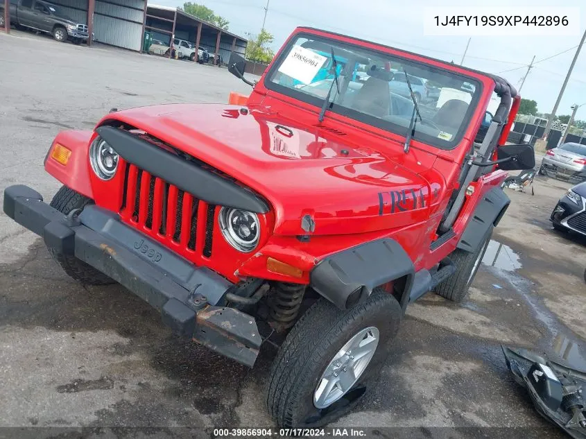 1999 Jeep Wrangler Sport VIN: 1J4FY19S9XP442896 Lot: 39856904