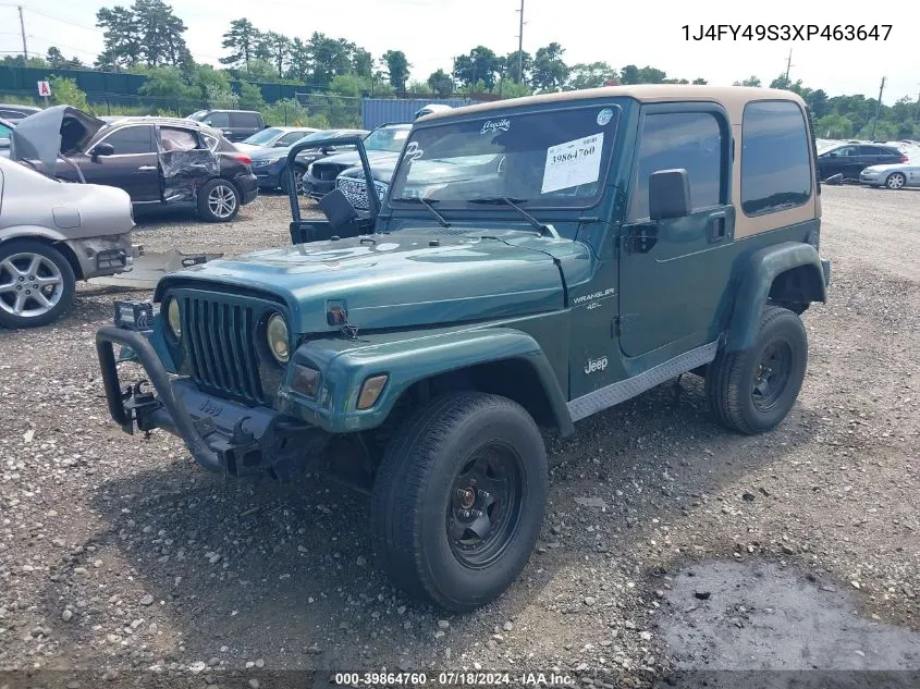 1J4FY49S3XP463647 1999 Jeep Wrangler Sahara