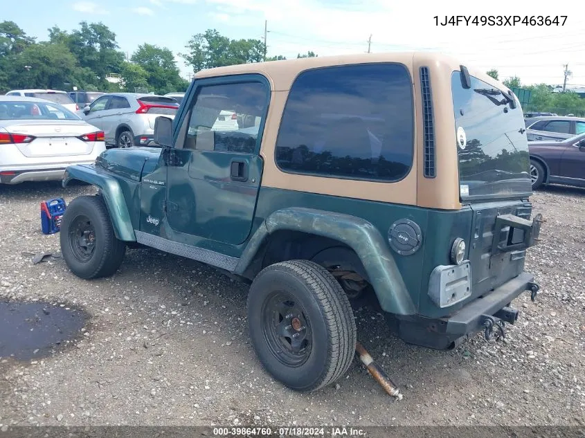 1J4FY49S3XP463647 1999 Jeep Wrangler Sahara