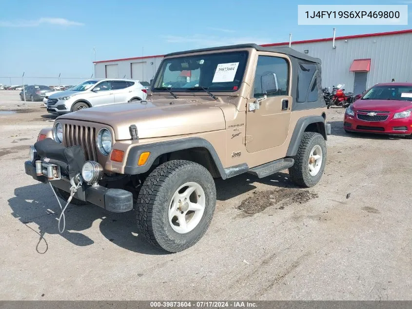 1999 Jeep Wrangler Sport VIN: 1J4FY19S6XP469800 Lot: 39873604