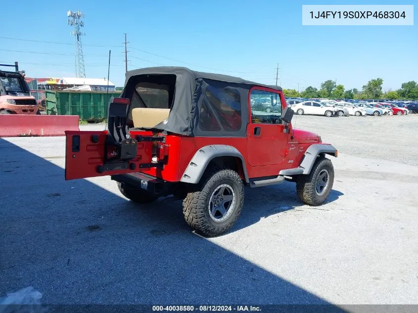 1J4FY19S0XP468304 1999 Jeep Wrangler Sport