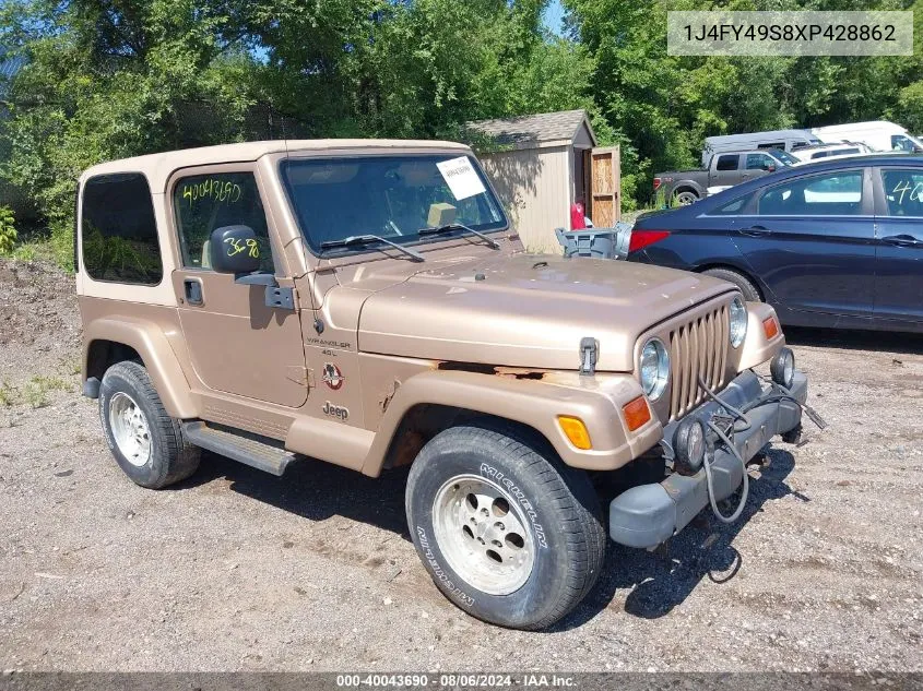 1999 Jeep Wrangler Sahara VIN: 1J4FY49S8XP428862 Lot: 40043690