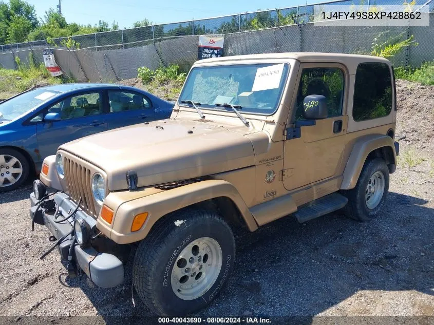 1999 Jeep Wrangler Sahara VIN: 1J4FY49S8XP428862 Lot: 40043690