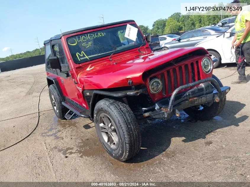 1J4FY29P5XP476349 1999 Jeep Wrangler Se