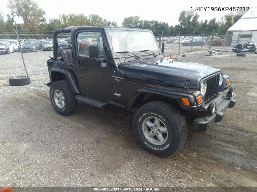 1999 Jeep Wrangler Sport VIN: 1J4FY19S6XP457212 Lot: 40352091