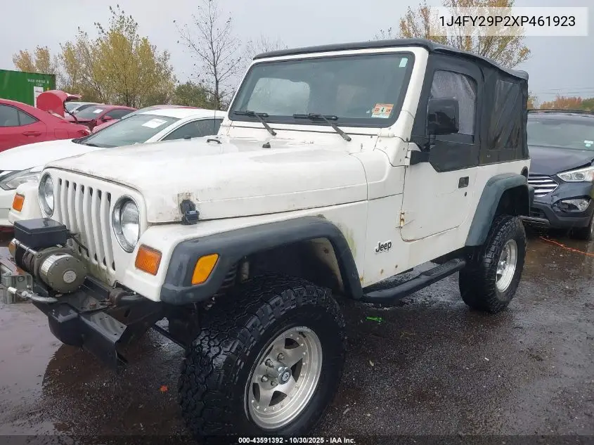 1J4FY29P2XP461923 1999 Jeep Wrangler Se