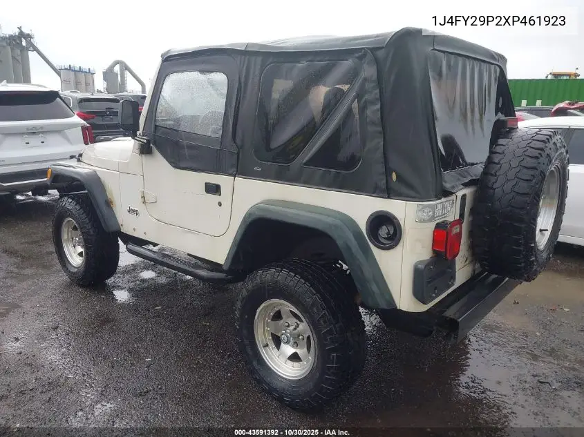 1J4FY29P2XP461923 1999 Jeep Wrangler Se