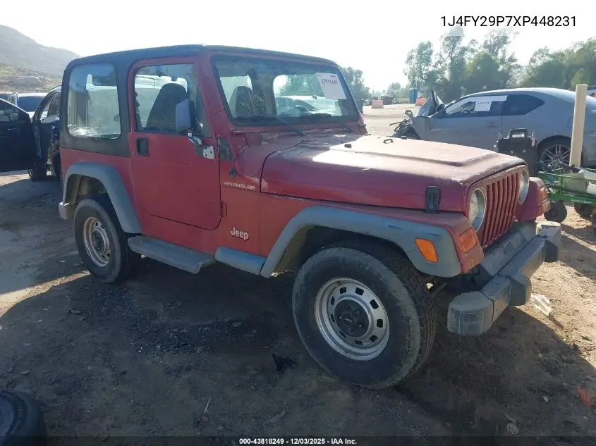 1J4FY29P7XP448231 1999 Jeep Wrangler Se