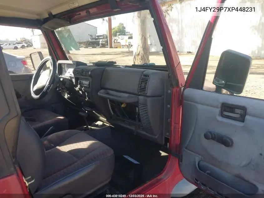 1J4FY29P7XP448231 1999 Jeep Wrangler Se