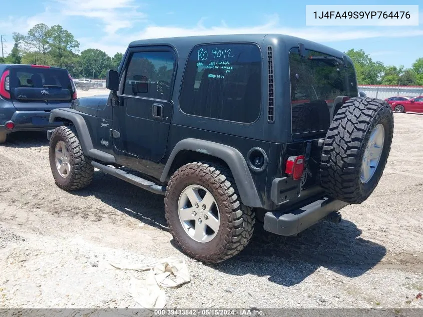 1J4FA49S9YP764476 2000 Jeep Wrangler Sport