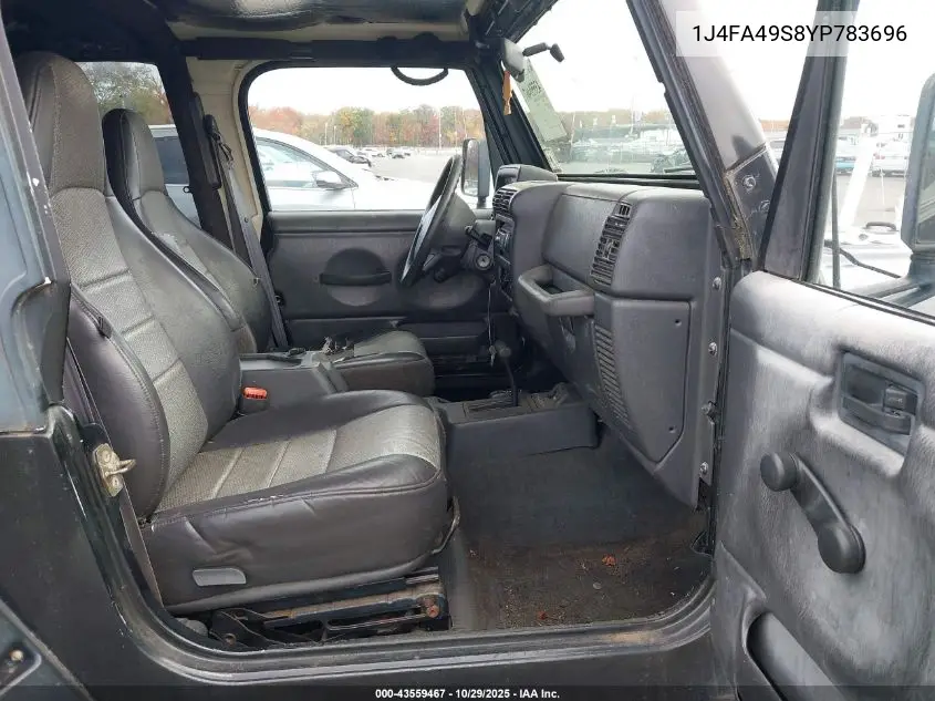 1J4FA49S8YP783696 2000 Jeep Wrangler Sport