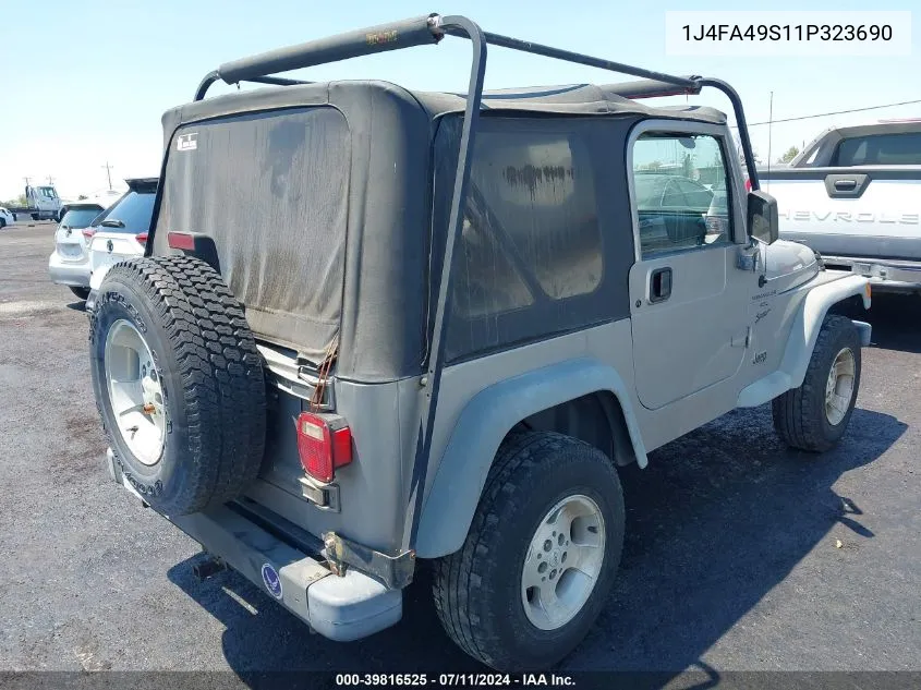 2001 Jeep Wrangler Sport VIN: 1J4FA49S11P323690 Lot: 39816525