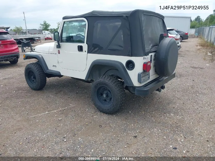 1J4FA29P51P324955 2001 Jeep Wrangler Se