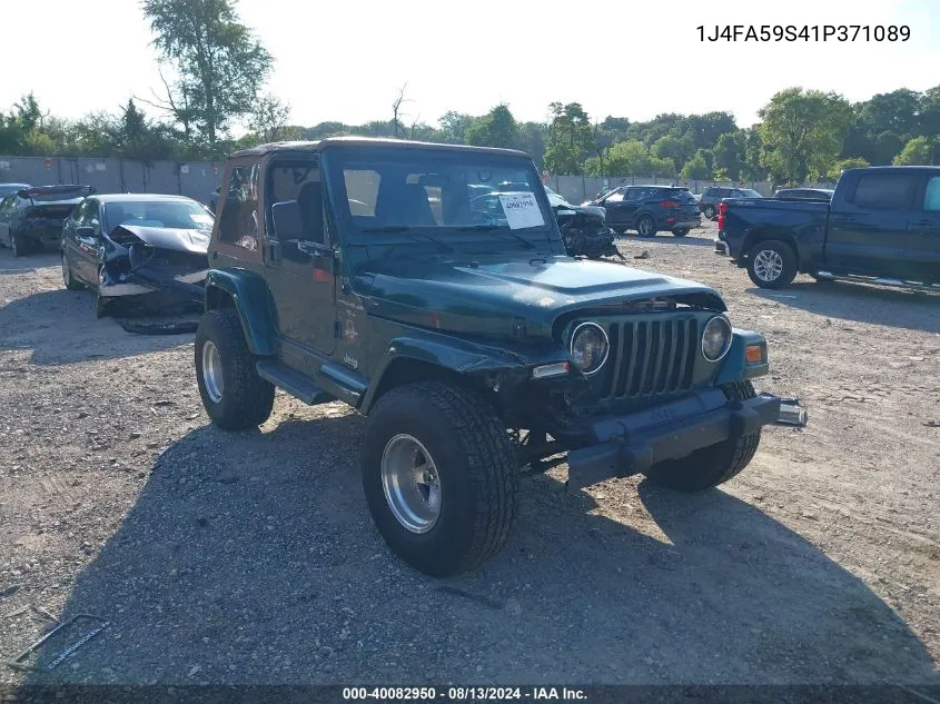 1J4FA59S41P371089 2001 Jeep Wrangler Sahara