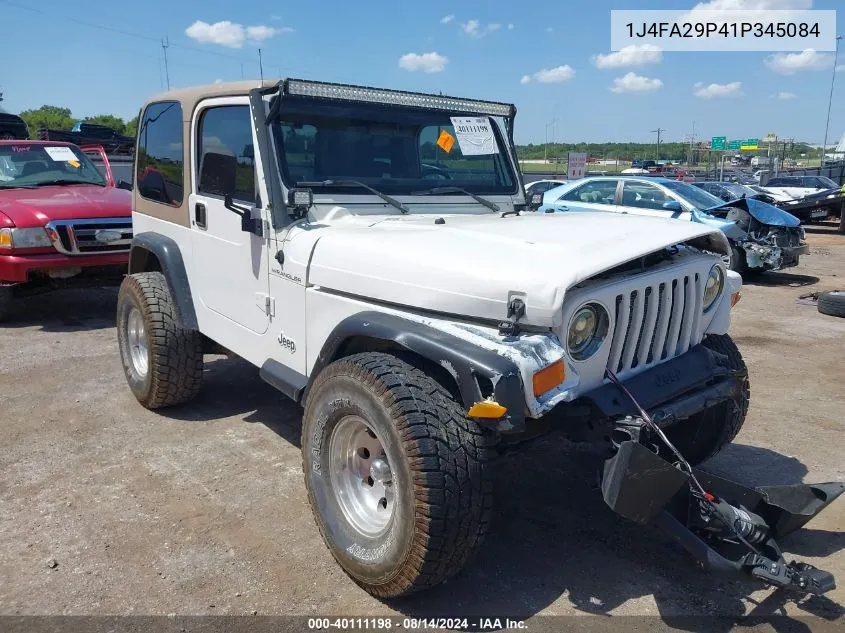 1J4FA29P41P345084 2001 Jeep Wrangler Se