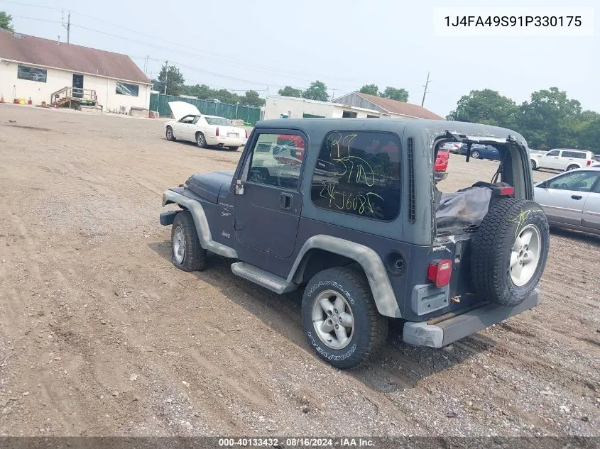 2001 Jeep Wrangler Sport VIN: 1J4FA49S91P330175 Lot: 40133432