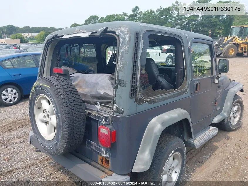 2001 Jeep Wrangler Sport VIN: 1J4FA49S91P330175 Lot: 40133432