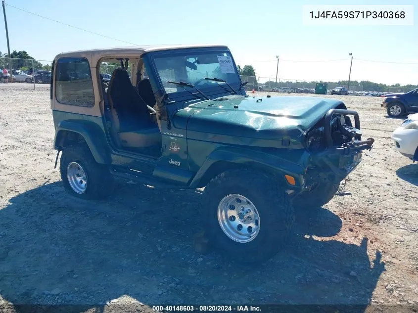 1J4FA59S71P340368 2001 Jeep Wrangler Sahara