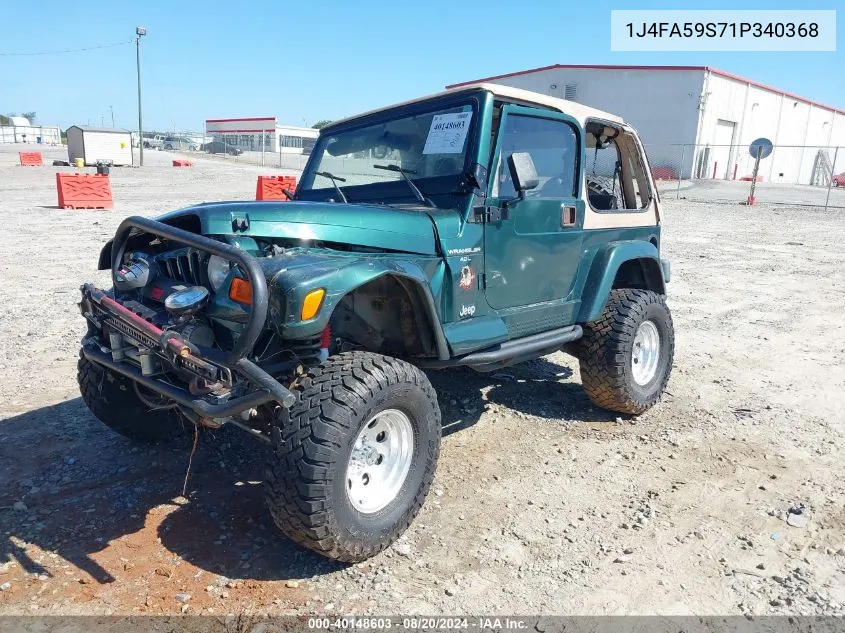 1J4FA59S71P340368 2001 Jeep Wrangler Sahara