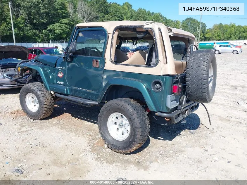 2001 Jeep Wrangler Sahara VIN: 1J4FA59S71P340368 Lot: 40148603