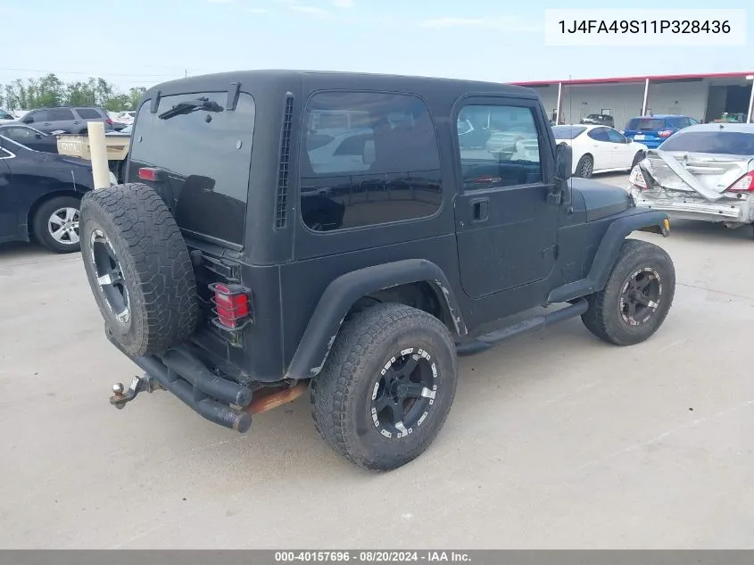 2001 Jeep Wrangler Sport VIN: 1J4FA49S11P328436 Lot: 40157696