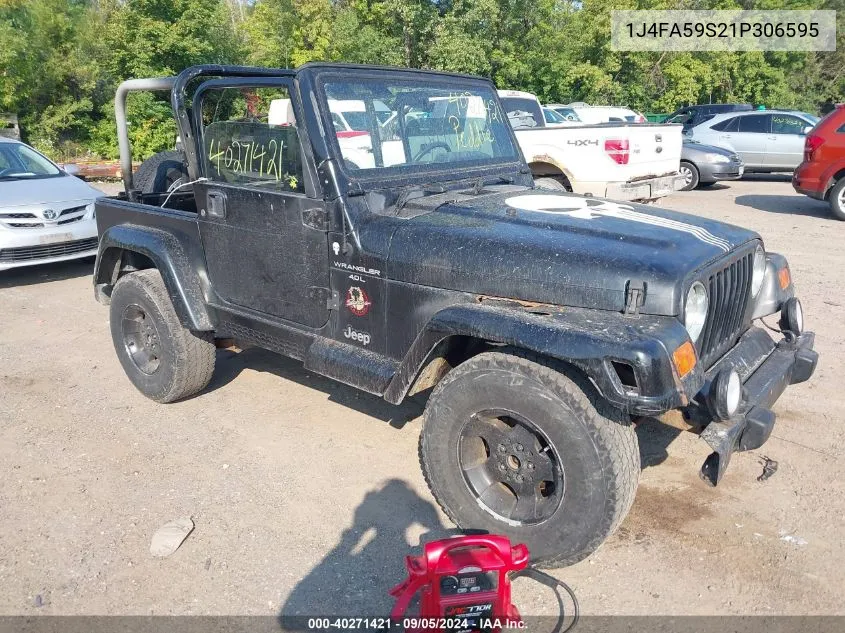 1J4FA59S21P306595 2001 Jeep Wrangler Sahara