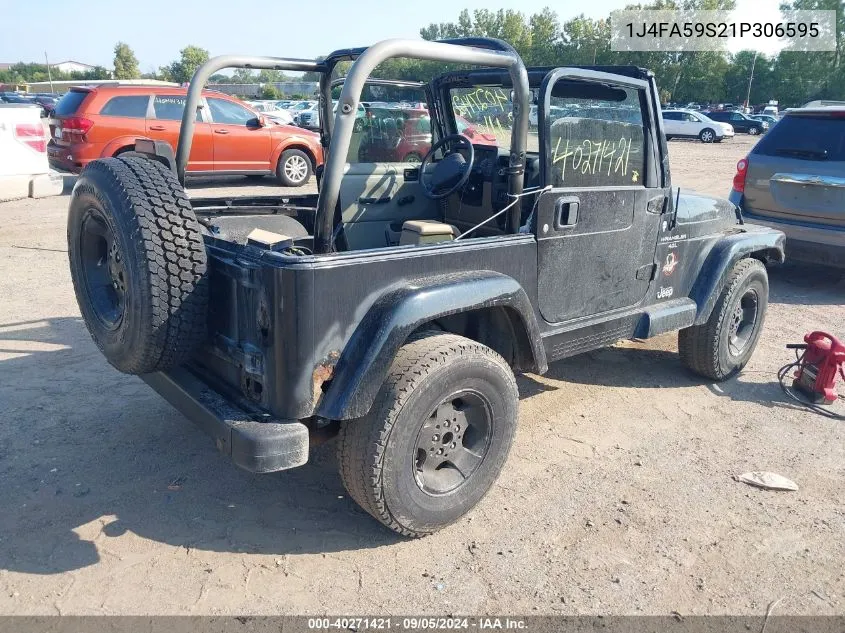 1J4FA59S21P306595 2001 Jeep Wrangler Sahara