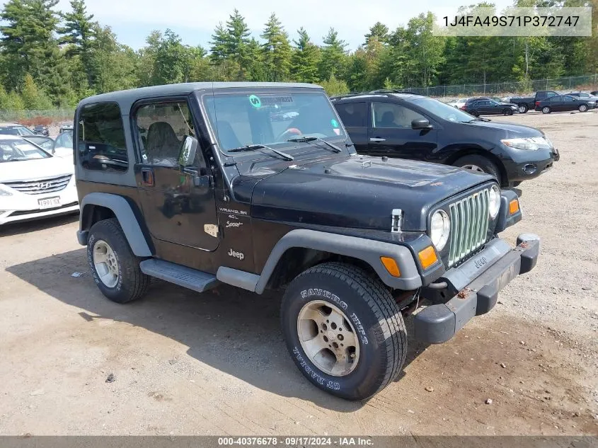 2001 Jeep Wrangler Sport VIN: 1J4FA49S71P372747 Lot: 40376678