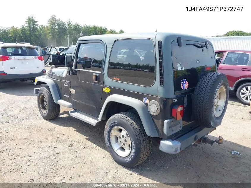 2001 Jeep Wrangler Sport VIN: 1J4FA49S71P372747 Lot: 40376678