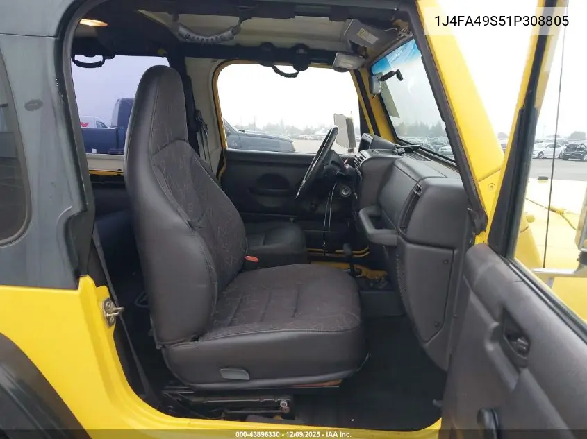 1J4FA49S51P308805 2001 Jeep Wrangler Sport