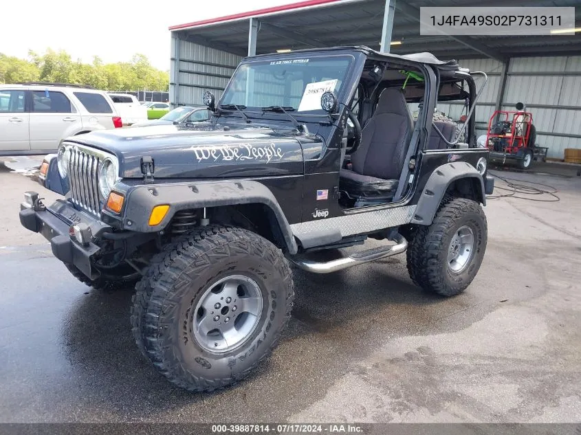 1J4FA49S02P731311 2002 Jeep Wrangler Sport