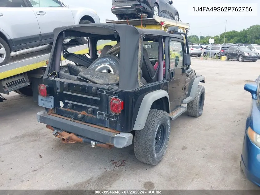 1J4FA49S62P762756 2002 Jeep Wrangler Sport