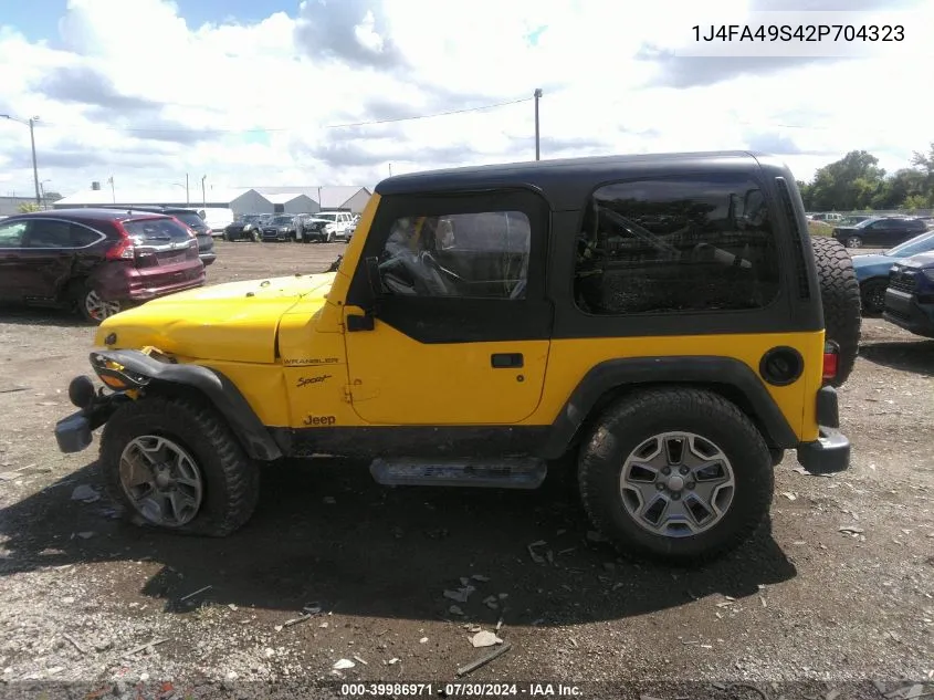 1J4FA49S42P704323 2002 Jeep Wrangler Sport